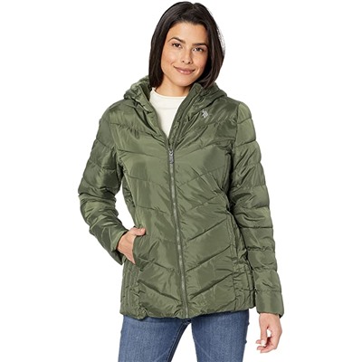 U.S. POLO ASSN. Narrow Channel w/ Hood Cozy Lining