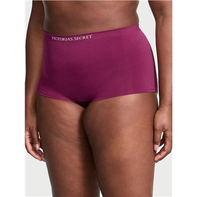 Seamless Lace-Trim Boyshort Panty