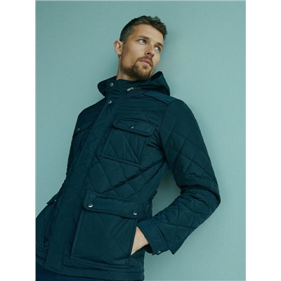 Steppjacke mit Kapuze