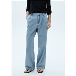 Jeans wideleg pinzas