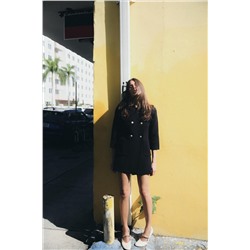 CROSSOVER KNIT COAT