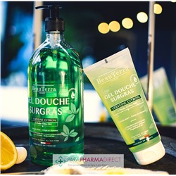 BeauTerra Gel Douche Surgras - Verveine Citron 100 mL - Format Voyage