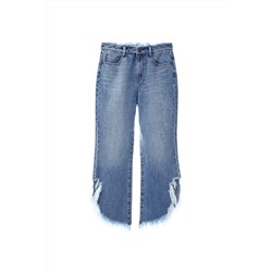 Vaquero recto 7/8 Azul
