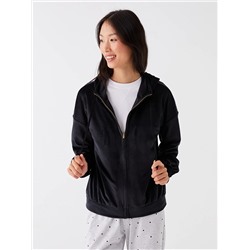 LC Waikiki Kapüşonlu Düz Uzun Kollu Kadife Kadın Pijama Üst, LCW DREAM                                            
                                            Kapüşonlu Düz Uzun Kollu Kadife Kadın Pijama Üst