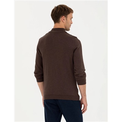 Kahverengi Slim Fit Kazak