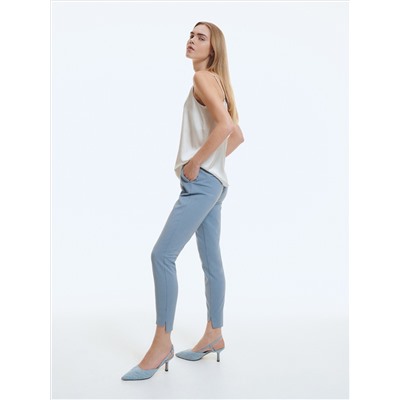 Zigarettenhose mit elastischem Bund