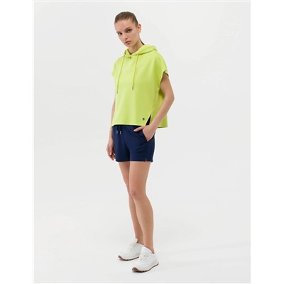 Yeşil Oversize Kapüşonlu Sweatshirt