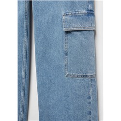 Jeans loose cargo bolsillos