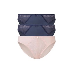 ESMARA® Spitzen Slips Damen, 3 Stück