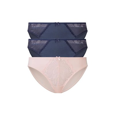 ESMARA® Spitzen Slips Damen, 3 Stück