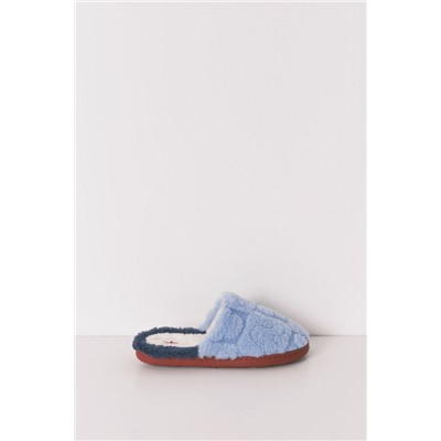 Zapatillas casa ducha Mickey azul estampado