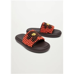 Sandalia estampada plataforma -  Mujer | MANGO OUTLET Melilla