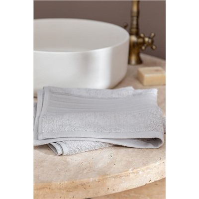 Martha Yüz Havlusu (TENCEL™) - Açık Gri - 50x80 cm