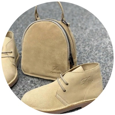 AB.Z. SAFARY Camel+AB.Z · Pelle · mochila serraje (610) Arena