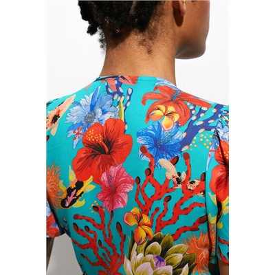 Blusa anudada corales