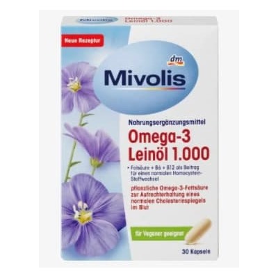 Omega-3 Leinöl 1.000, Kapseln 30 St., 46,6 g