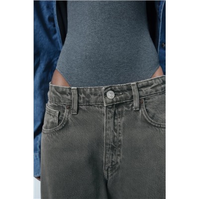 TRF MID-RISE BAGGY BALLOON JEANS