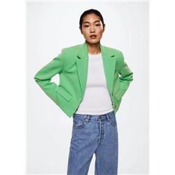 Americana crop botones -  Mujer | MANGO OUTLET Melilla