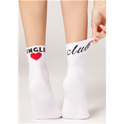 Kurze Sportsocken mit Detail hinten