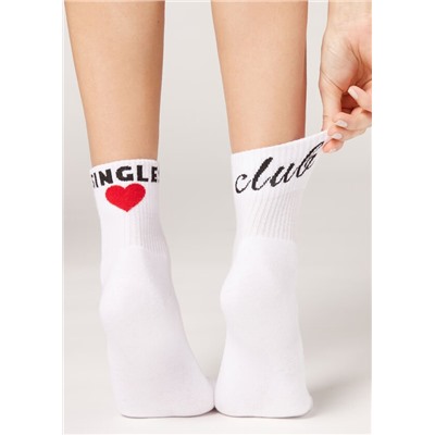 Kurze Sportsocken mit Detail hinten