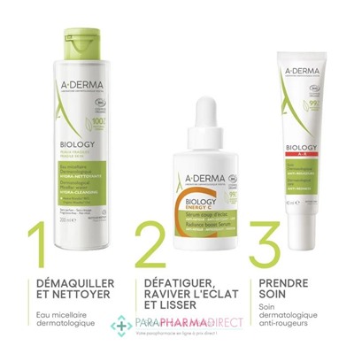 A-Derma Biology Energy C Sérum Coup d'Éclat BIO 30ml