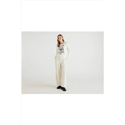 United Colors of Benetton Super Teddy Desenli Jcc Tasarımlı Kazak 122A1235E103P-600
