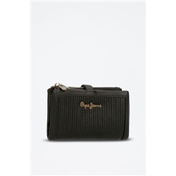 Cartera de piel Lena Negro