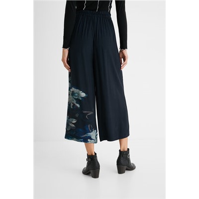 Pantalón culotte floral