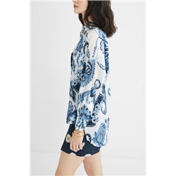 Camisa oversize paisley