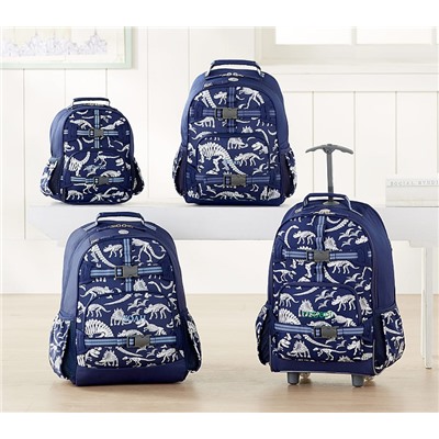 Mackenzie Blue Dino Glow-In-The-Dark Backpacks