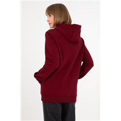 Erkek Bordo Basic Sweatshirt