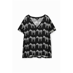 Camiseta manga corta zebras