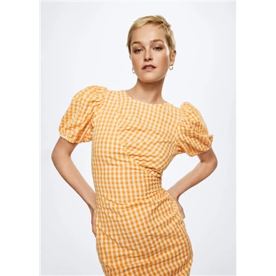 Vestido cuadro vichy -  Mujer | MANGO OUTLET España