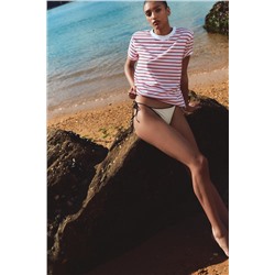 COTTON T-SHIRT WITH ENZYME FINISH