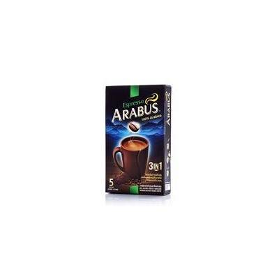 Натуральный растворимый кофе Arabus Espresso "3 в 1" 100 грамм (5 пакетиков)/Arabus Coffee 3 in 1 Espresso 100 gr 5 sashets