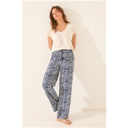 Pantalón largo estampado allover
