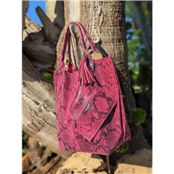 AB.Z. SAFARY MAGENTA+PELLE SHOPPER PITON MAGENTA АКЦИЯ