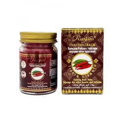 TWIN LOTUS Thai Chili Balm Бальзам Райсан с тайским перцем чили Красный 50г