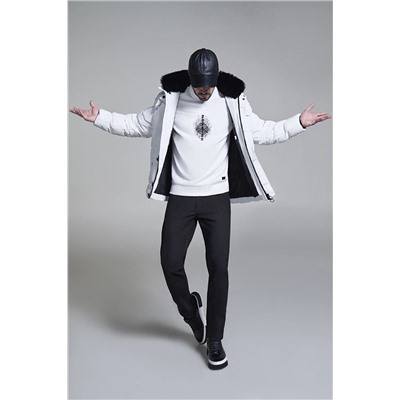 Avva Erkek Siyah Eskitme Yıkamalı Esnek Slim Fit Dar Kesim Jean Pantolon B003502