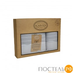 Набор полотенец Карвен " ORENDO" махра 50*90/70*140 HS 1721 gri/серый