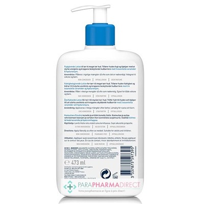 Cerave Lait Hydratant - Peaux Sèches à Très Sèches 473ml