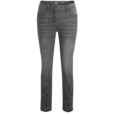 Damen Slim-Jeans mit Paillettendetails