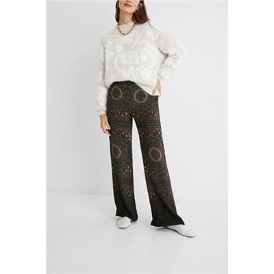Jersey peluche floral