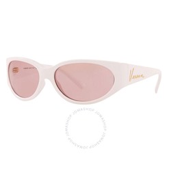 VERSACELight Violet Oval Unisex Sunglasses