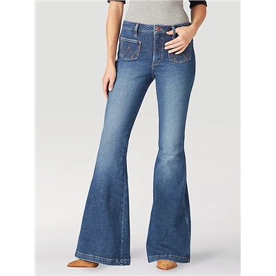 The Wrangler Retro® Premium Jean: WOMEN'S HIGH RISE TRUMPET FLARE IN VICTORIA