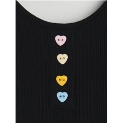 Crop Top mit hohem Baumwollanteil