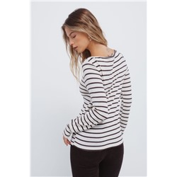 Camiseta punto cortado rayas