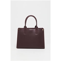 Bolso de piel Pure Burdeos
