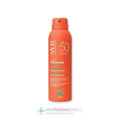 SVR Sun Secure Brume Biodégradable Fraîche Invisible SPF50+ 200ml
