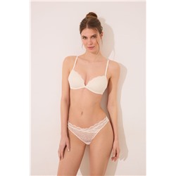 Sujetador CHARMING microfibra y encaje crema